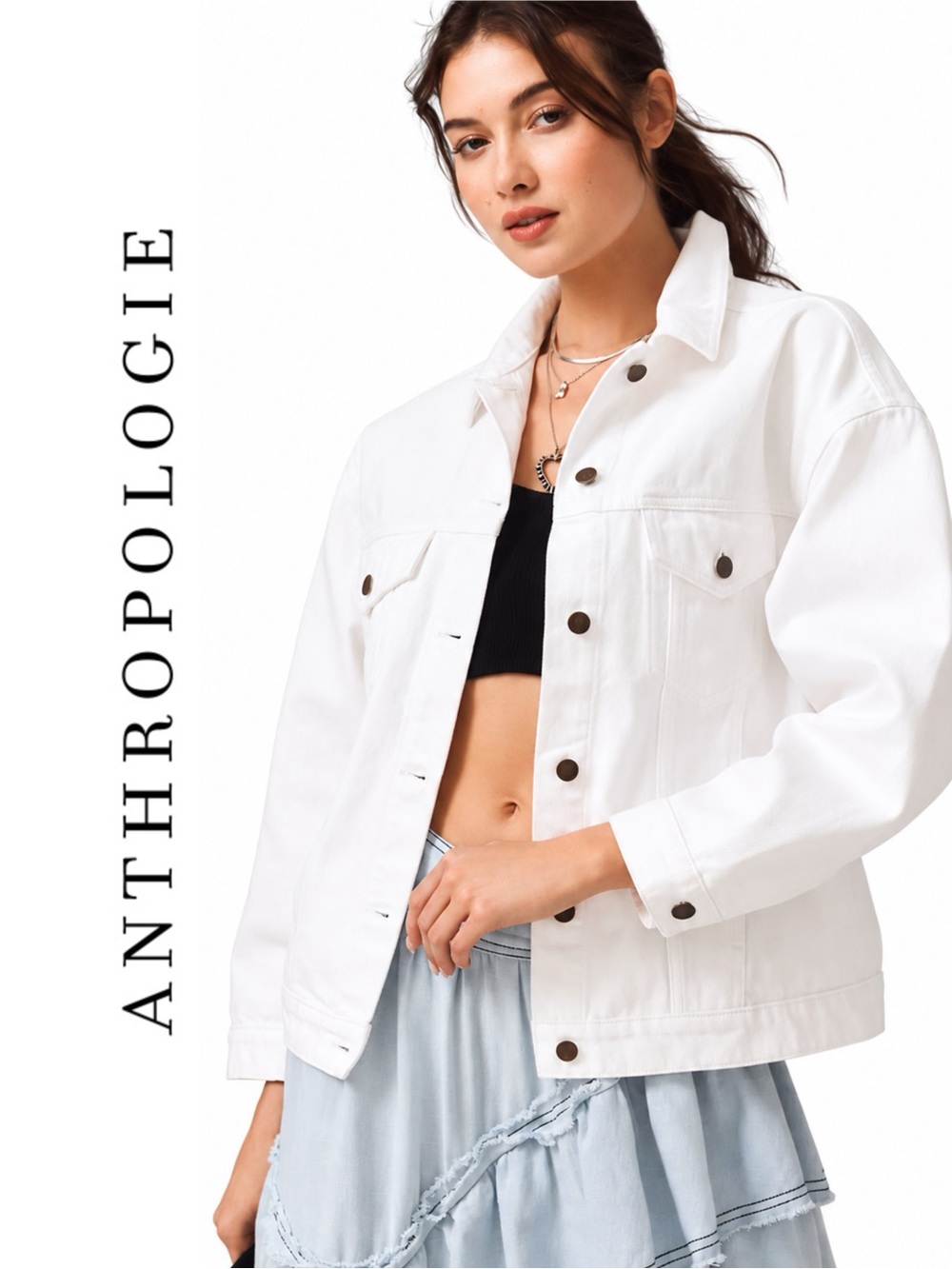 Anthropologie Pilcro Weston Denim Boyfriend Jacket
